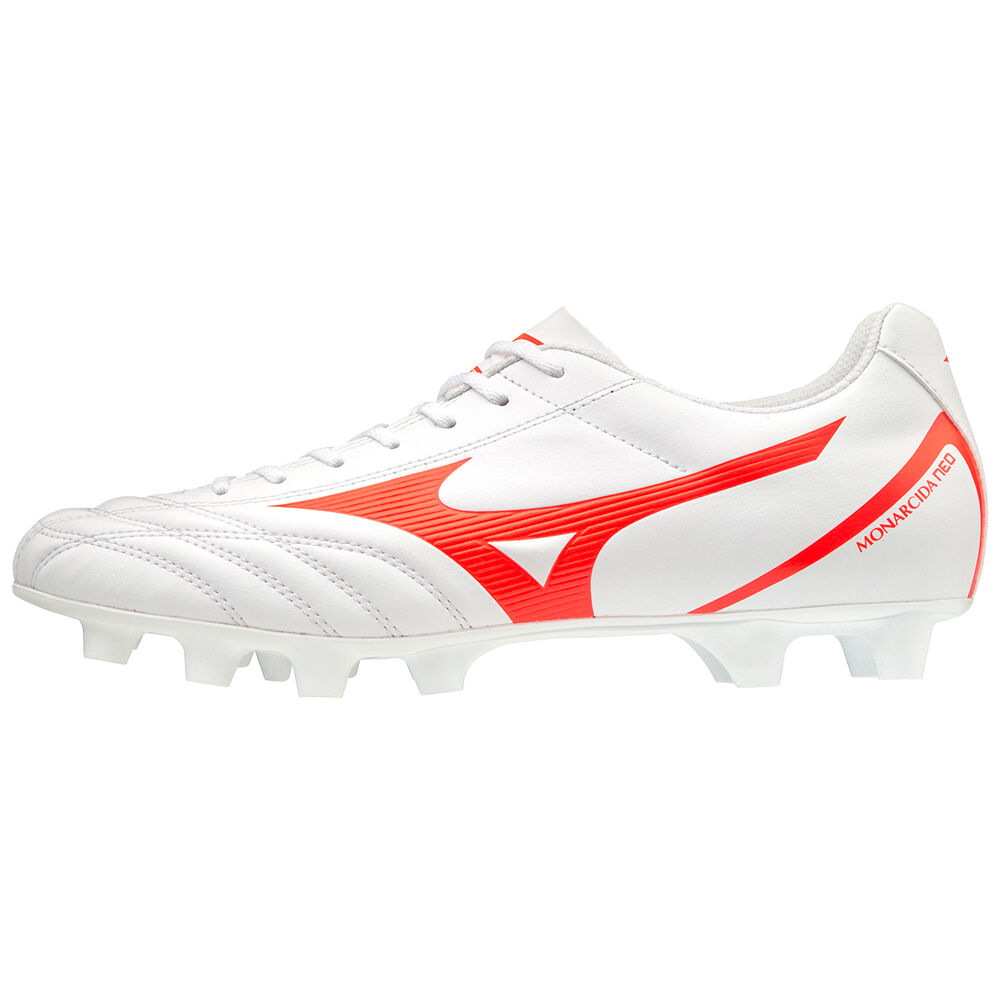 Botas de Futbol Mizuno Monarcida Neo Select Hombre Blancas/Coral Comprar NLDA-05817